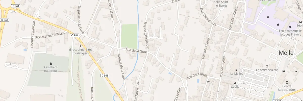 Plan du 35 Rue de l’Abreuvoir Melle à Melle
