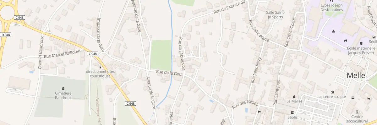 Plan du 29 Rue de l’Abreuvoir Melle à Melle