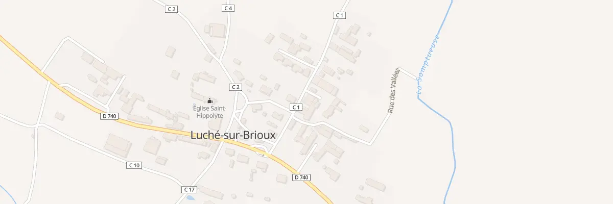 Plan du 4 Rte de Tillou à Luché-sur-Brioux