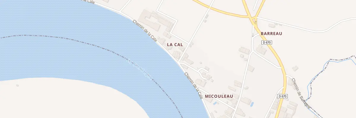 Plan du 167 La Cale à Vignonet