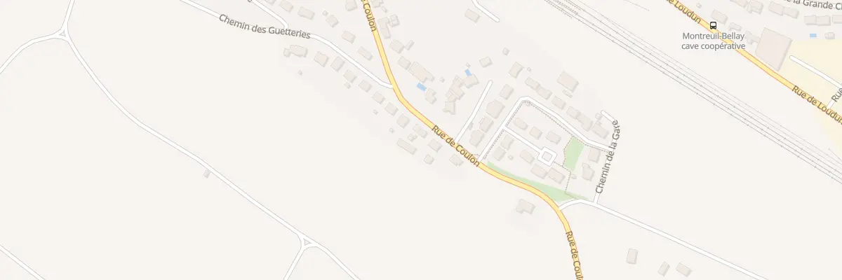 Plan du 382 Rue de Coulon à Montreuil-Bellay