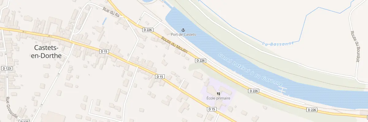 Plan du 941 Rte Jean-Baptiste de Baudre à Castets et Castillon