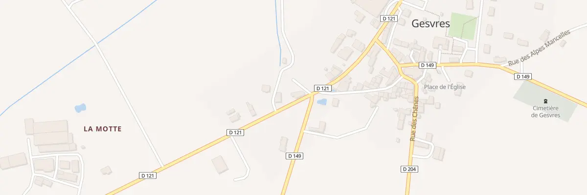 Plan du 33 Rue de Normandie Maine à Gesvres