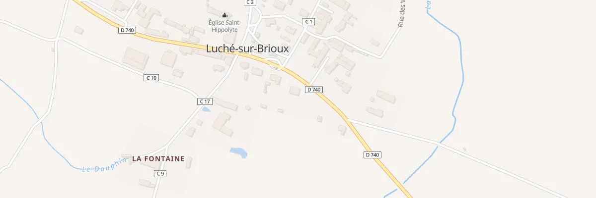 Plan du 20 Rte de Brioux à Luché-sur-Brioux