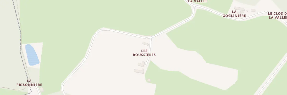 Plan du 5060 La Roussiere à Saint-Paul-le-Gaultier