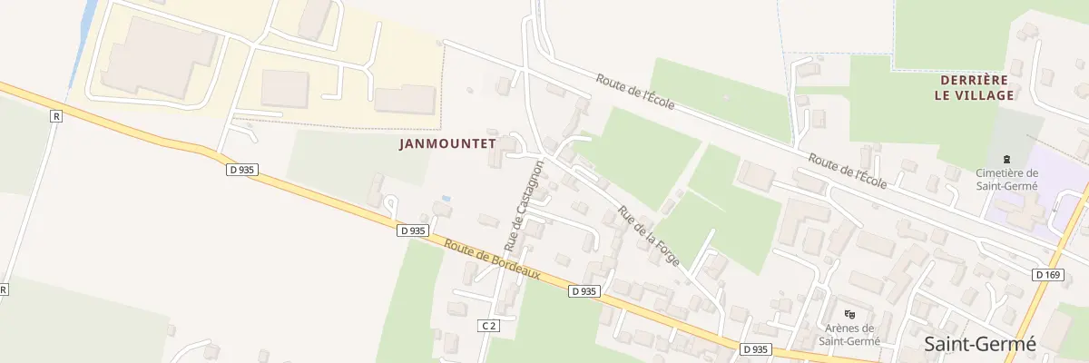 Plan du 6 Rue de Castagnon à Saint-Germé