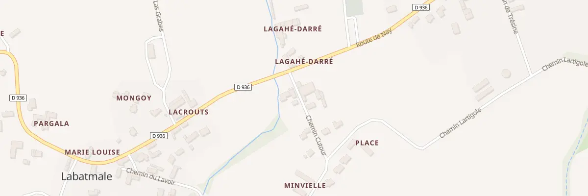 Plan du 2 Che Cutour à Labatmale