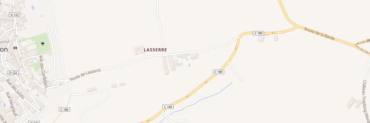 Plan du 332 Rte de Lasserre à Saint-Émilion