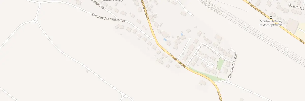 Plan du 334 Rue de Coulon à Montreuil-Bellay
