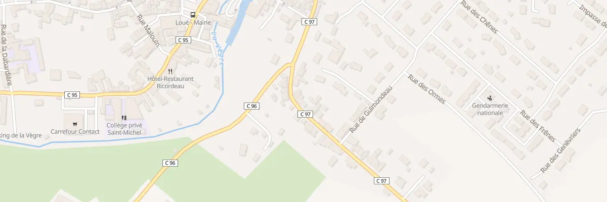 Plan du 11 Rue de la Couture à Loué