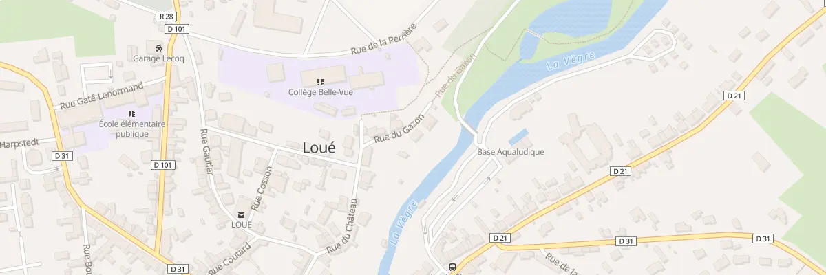 Plan du 4 Rue du Gazon à Loué