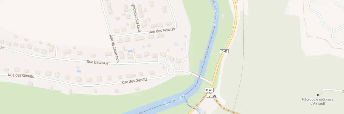 Plan du 4 Rue Bellevue à Louin