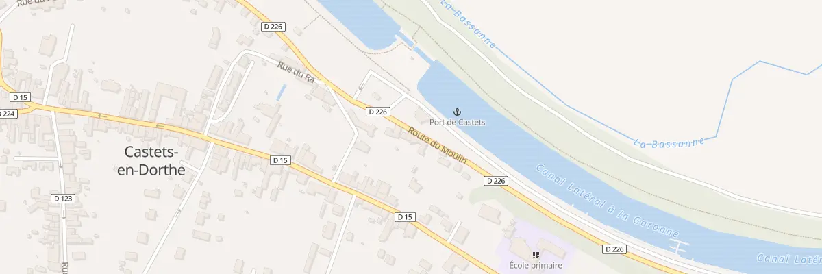 Plan du 770 Rte du Moulin à Castets et Castillon