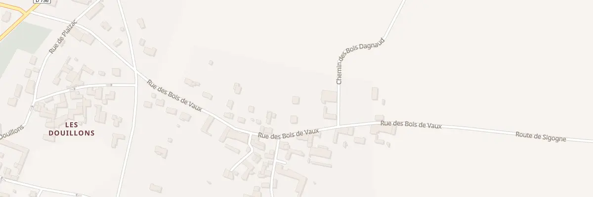 Plan du 23 Rue du Bois de Vaux à Sigogne