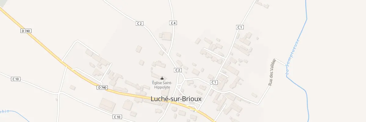 Plan du 6 Rue de l’Eglise à Luché-sur-Brioux