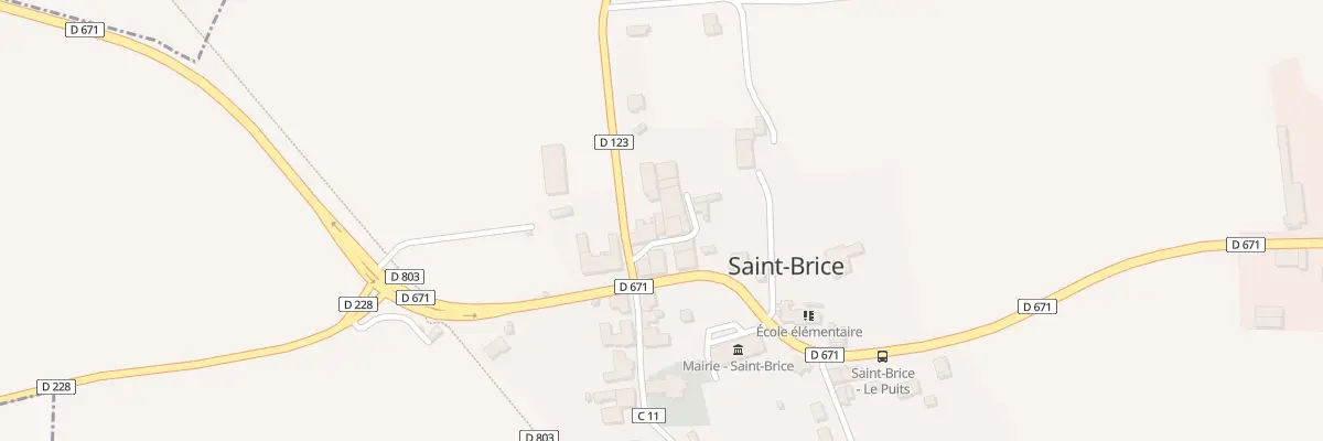 Plan du 28 Le Bourg Nord à Saint-Brice