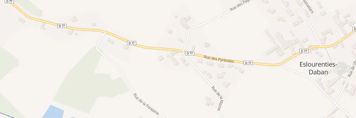Plan du 605 Rue des Pyrenees à Eslourenties-Daban