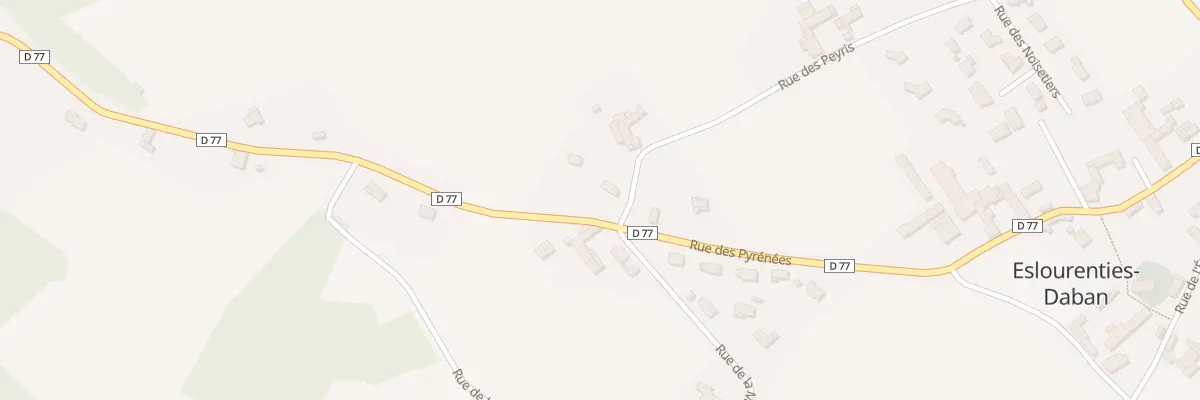 Plan du 536 Rue des Peyris à Eslourenties-Daban