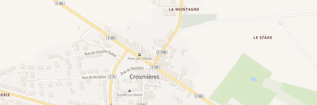 Plan du 1 Rue de la Promenade à Crosmières