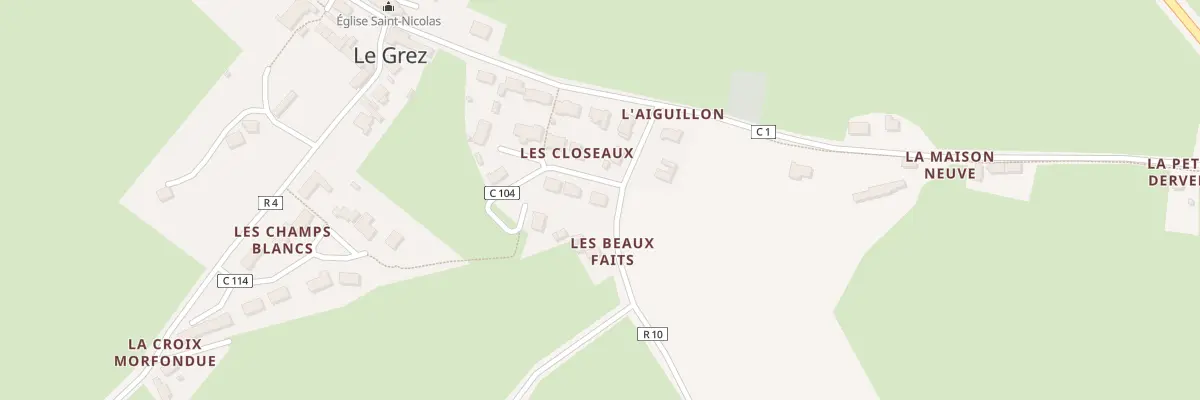 Plan du 15 Les Closeaux au Grez