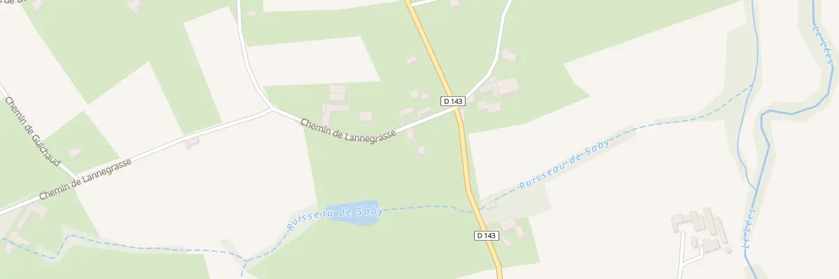 Plan du 1 Che de Lannegrasse à Lespielle