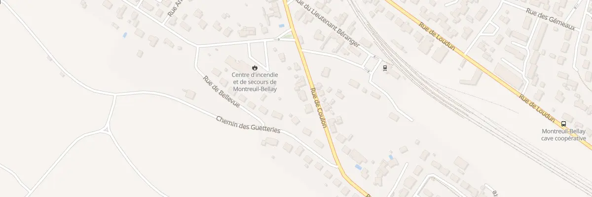 Plan du 184 Rue de Coulon à Montreuil-Bellay