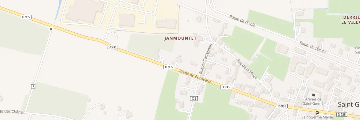 Plan du 36 Rte de Bordeaux à Saint-Germé