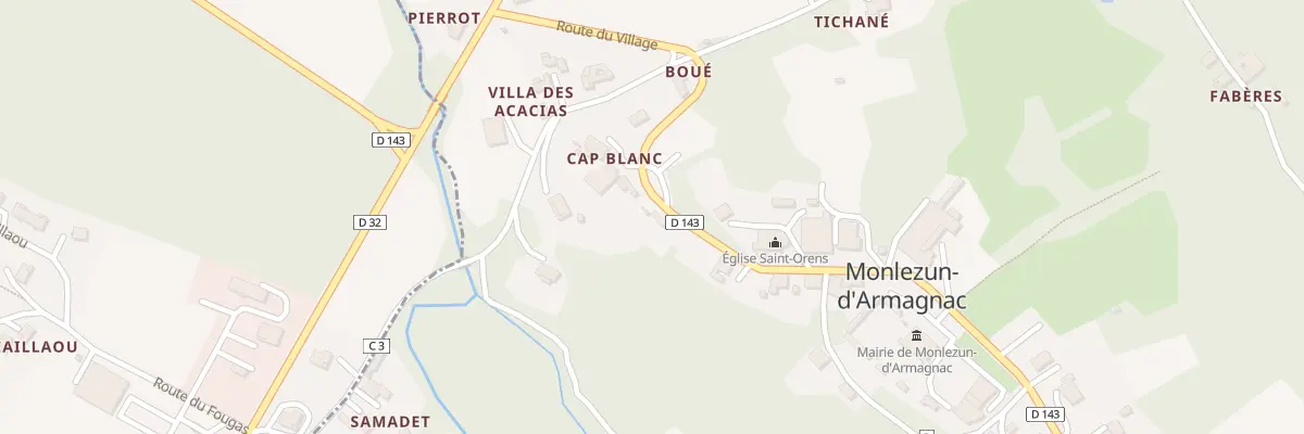 Plan du 246 Rte du Village à Monlezun-d’Armagnac