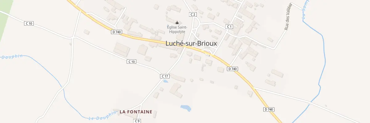 Plan du 14 Rte de Brioux à Luché-sur-Brioux