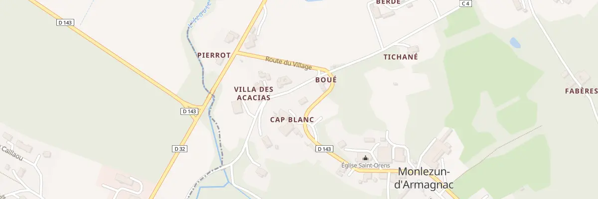 Plan du 312 Rte du Village à Monlezun-d’Armagnac