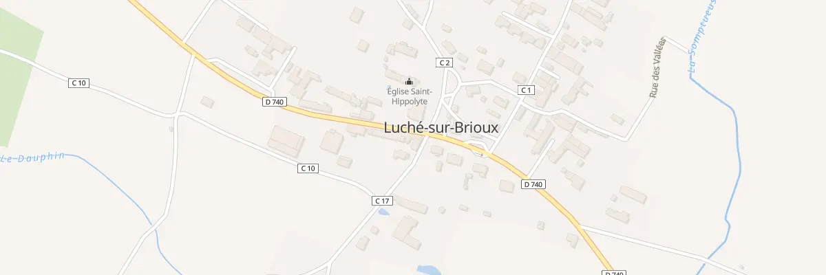 Plan du 12 Rte de Brioux à Luché-sur-Brioux