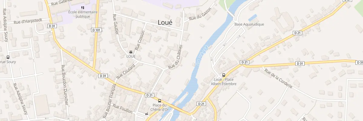 Plan du 8 Rue du Chateau à Loué