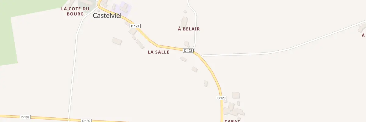Plan du 3 La Salle à Castelviel