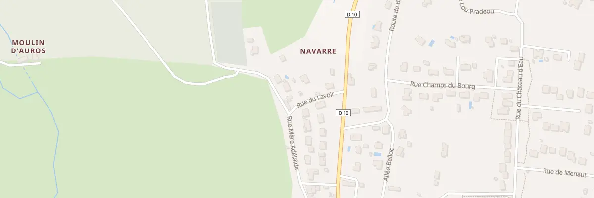 Plan du 50 Navarre à Auros