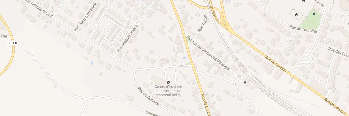 Plan du 573 Bd Aristide Briand à Montreuil-Bellay