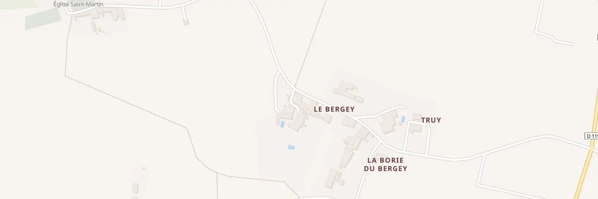 Plan du 68 Le Bergey Sud à Jugazan