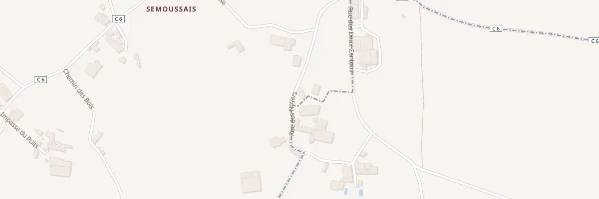 Plan du 1 Rue des Noyers à Aubigné