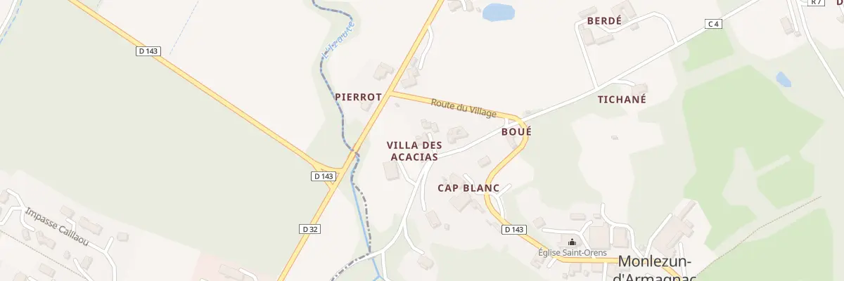 Plan du 100 Rue des Acacias à Lupiac