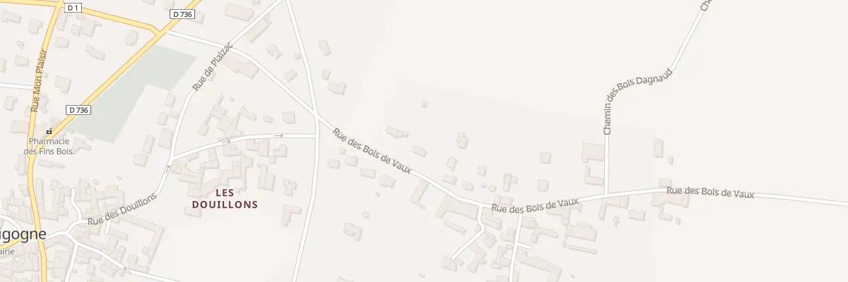 Plan du 13 Rue du Bois de Vaux à Sigogne