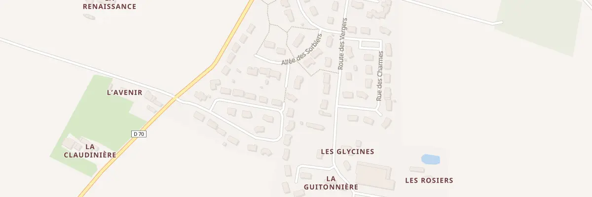 Plan du 8 Rue des Noisetiers à Crosmières