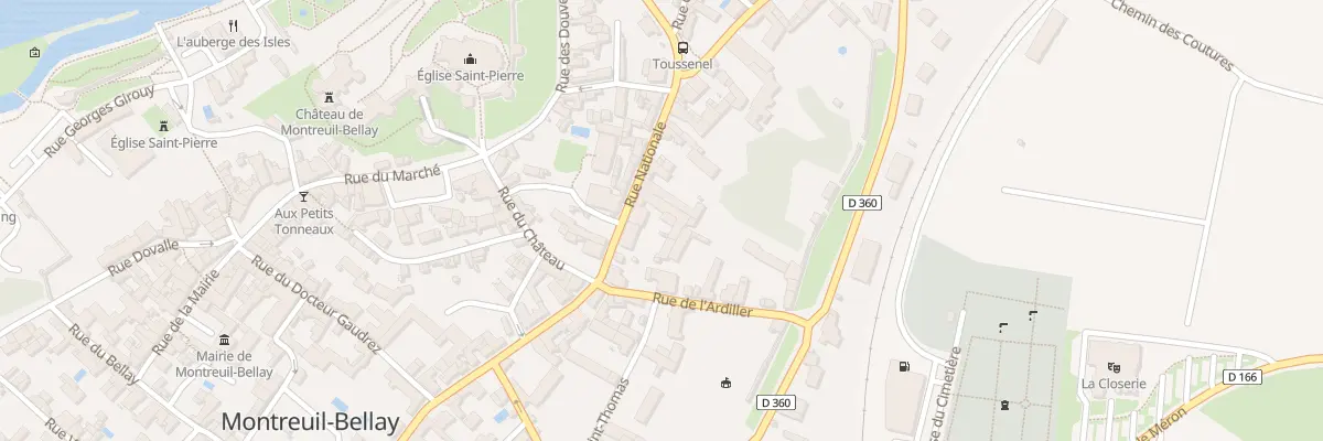 Plan du 91 Rue Nationale à Montreuil-Bellay
