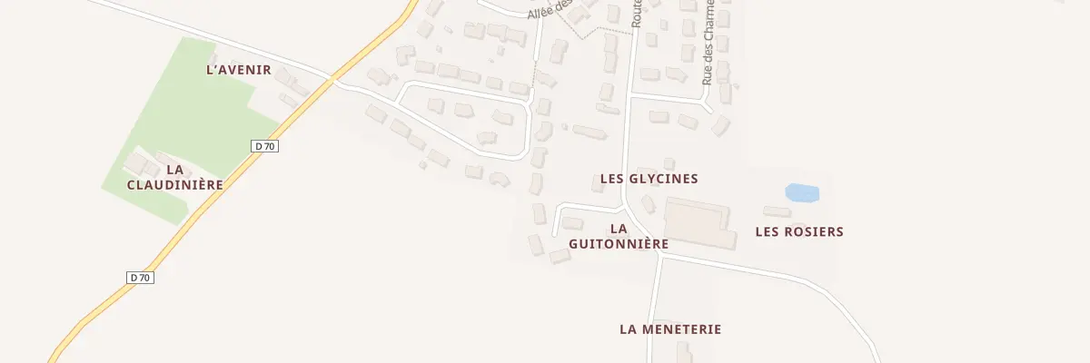 Plan du 12 Rue des Noisetiers à Crosmières