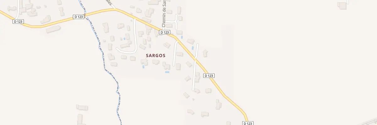Plan du 3 Sargos à Caudrot