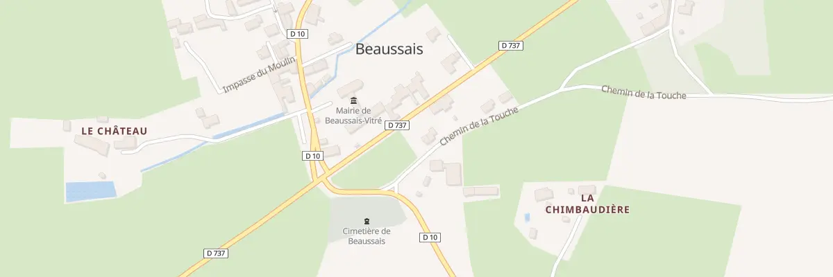 Plan du 7 Che de la Touche à Beaussais-Vitré
