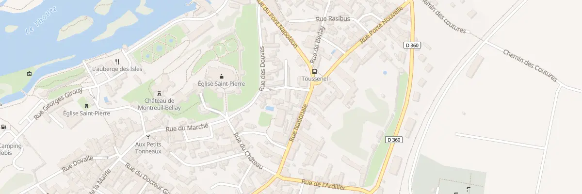 Plan du 21 Rue Grégoire Bordillon à Montreuil-Bellay