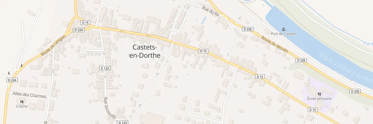 Plan du 712 Rte Jean-Baptiste de Baudre à Castets et Castillon