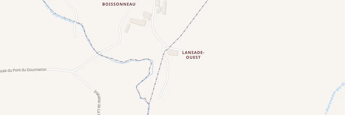 Plan du 1 Lansade Ouest à Daubèze