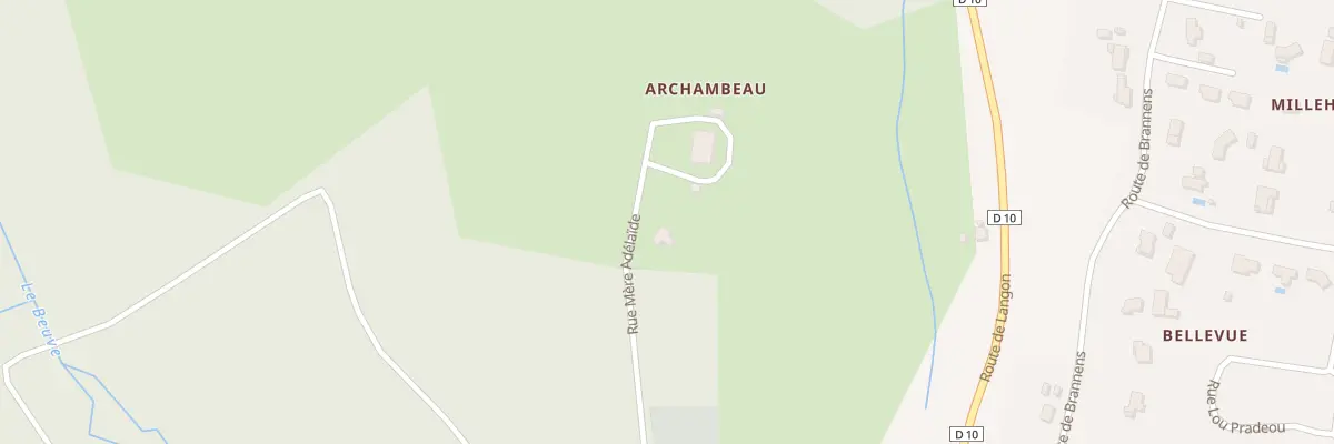 Plan du 6 Archambeau à Auros