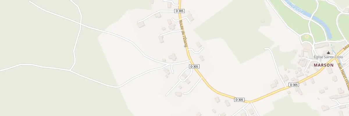 Plan du 2 Che du Noyer Pouteau à Rou-Marson