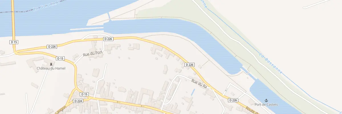 Plan du 496 Rte du Moulin à Castets et Castillon